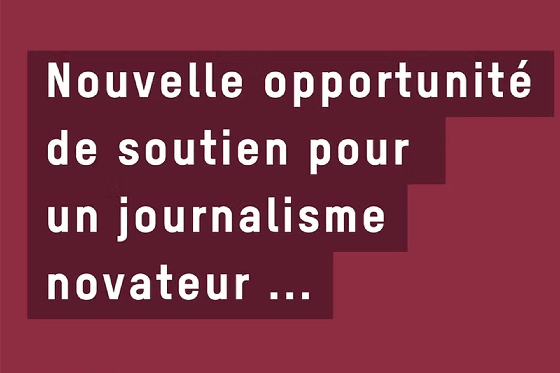 JournaFONDS und der Innovationsfonds für multimedialen Journalismus bündeln ihre Kräfte
